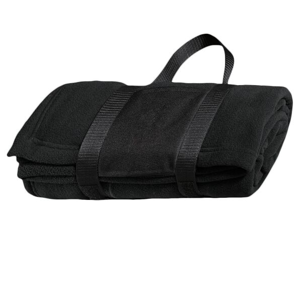 Fleece Blanket with Carrying Strap Thumbnail