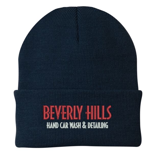 Beverly Hills Car Wash Beanie Hat  Navy Thumbnail